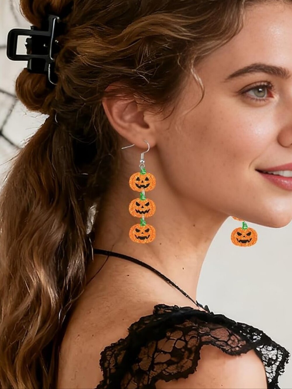 Halloween "PUMPKIN" Dangle Earrings